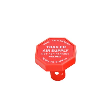 Haldex Knob, Dash Valve, Brake, Trailer Supply Push-Pull Valves, Pin Type, Rccc Red, Pin Included KN20900